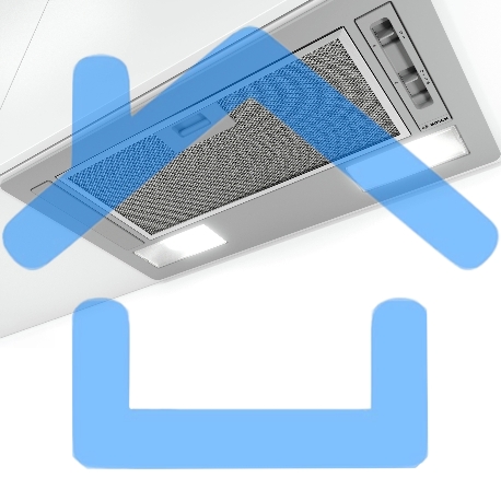 Вытяжка встраиваемая Bosch DLN52AC70 нержавеющая сталь, 53.4 см, 302 куб. м/ч, 54 дБ-1