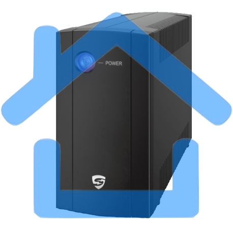 Источник бесперебойного питания Сайбер Электро СТАРТ ПЛЮС-700ВА-ЕВРО Линейно-интерактивный 700ВА/360Вт RS-232(2 EURO) (12В /5А·ч)-1