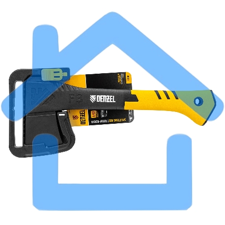 Топор-колун Denzel 21430 F3, 640 гр, двухкомпонентная рукоятка, 320 мм-9