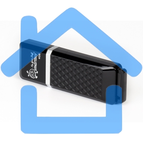 Флешка USB SmartbuySmartbuy USB  8Gb Quartz series Black SB8GBQZ-K-2