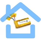 Аккумуляторная батарея CameronSino CS-JBT225SL для JBL Tune 225 TWS Charging Case 3.7V 350mAh / 1.30