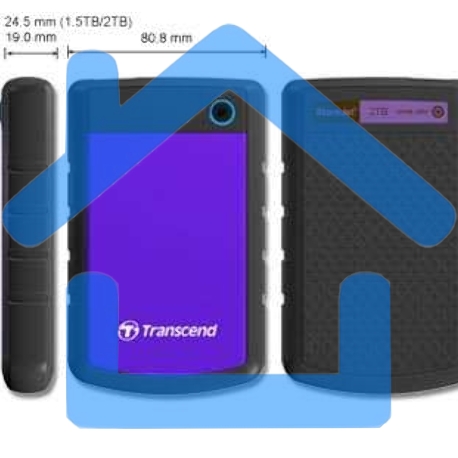 Внешний жесткий диск Transcend USB 3.0 2Tb TS2TSJ25H3P StoreJet 25H3P (5400 об/мин) 2.5