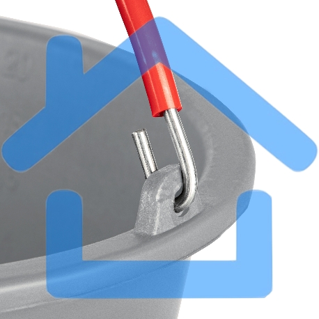 Ведро строительное Matrix пластмассовое 12 л, ударопрочное, обрезиненная ручка-2