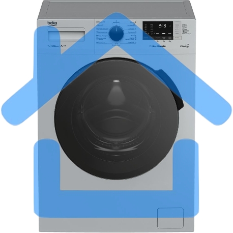 Стиральная машина Beko RSPE78612S серебристый, загрузка фронтальная 7 кг, 1200 об/мин., класс: А