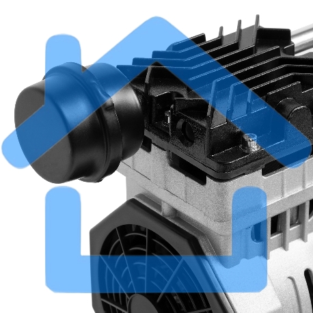 Компрессор DLS950/24 безмаслянный малошумный 950 Вт, 165 л/мин,ресивер 24 л Denzel-20