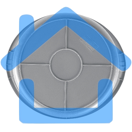 Ведро строительное Matrix пластмассовое 12 л, ударопрочное, обрезиненная ручка-3