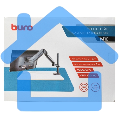 Кронштейн для мониторов ЖК Buro M10 черный 15