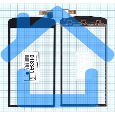 Сенсорное стекло (тачскрин) для OPPO N1 mini, черное-3