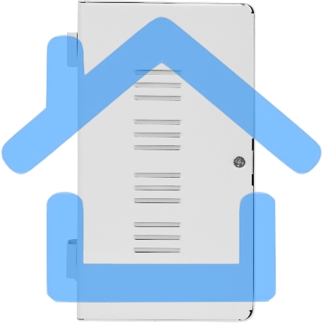 Настенный стабилизатор напряжения SMARTWATT AVR SLIM 1500RW (100W - 260W, 1500VA, 1.5 кВт, 50 Гц, розеток - 2, LED-диспл-5