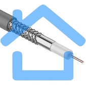 Кабель коаксиальный CAVEL SAT 703 ZH, Cu/Al/CuSn, 75%, 75 Ом, бухта 100 м, серый