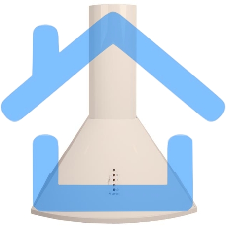 Вытяжка козырьковая Gefest ВО 1604 А81 кремовый, 60 см, 1000 куб. м/ч, 78 дБ