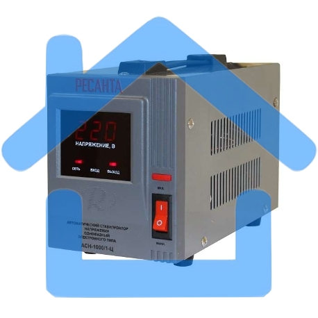 Стабилизатор напряжения Ресанта АСН-1 000/1-Ц 63/6/2 220В±8%, Габариты 237х140х170, Вес 4 кг-11