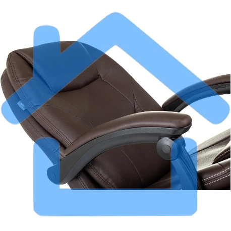 Кресло руководителя Бюрократ CH-868N-BF коричневый, эко.кожа, крестов. пластик, подст. для ног-8