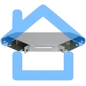 Угол для лотка горизонтальный 90град. 400х50 с кр. ИЭК CLP2P-050-400