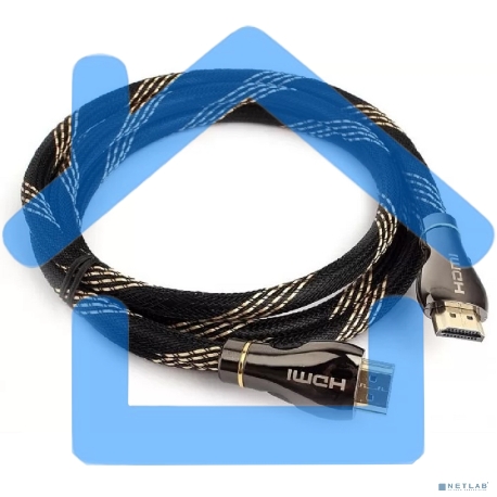 Кабель Cablexpert HDMI CCP-HDMI8К-1.5M, 19M/19M, v2.1, 8К, медь, позол.разъемы, экран, оплетка, 1.5м, черный, пакет-3