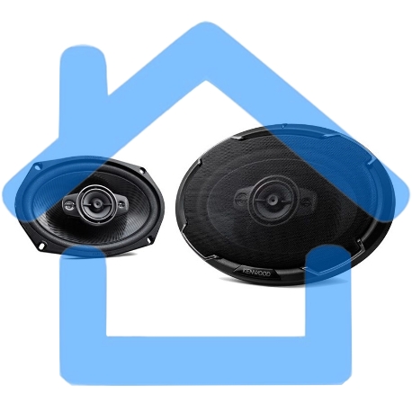 Колонки автомобильные Kenwood KFC-PS6986 600Вт 88дБ 4Ом 15x23см (6x9дюйм) (ком.:2кол.) коаксиальные четырехполосные-11