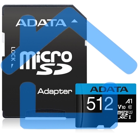 Флеш карта MICRO SDXC 512Gb AUSDX512GUICL10A1-RA1 ADATA-3