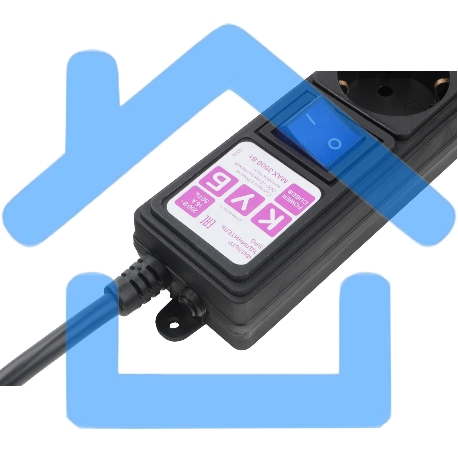 Фильтр-удлинитель PC 3м 6р, черный 16А, SPG6-B2-1