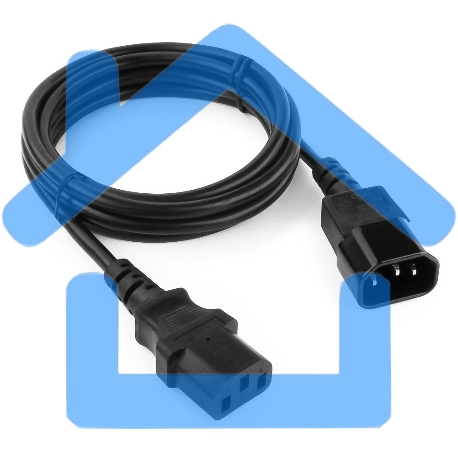 Кабель питания сист.блок-монитор Gembird 1.8м, VDE(0.75мм), черный, с зазем., пакет PC-189-VDE