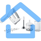 Миксер ручной Bosch MFQ36480 450Вт белый/серый