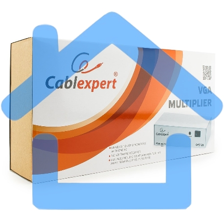 Разветвитель GVS128 Разветвитель сигнала VGA на 8 мониторов (Gembird/Cablexpert)-1