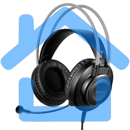 Наушники с микрофоном A4Tech Fstyler FH200i серый 1.8м накладные оголовье (FH200I GREY)