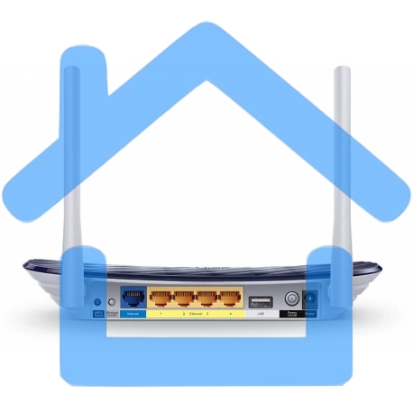 Маршрутизатор беспроводной TP-LinkArcher C20 10/100BASE-TX синий-10