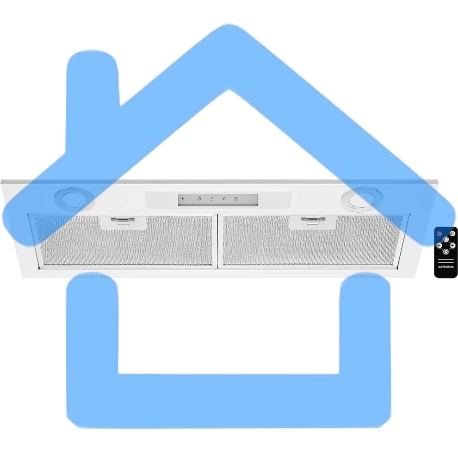 Вытяжка встраиваемая Kuppersberg INLINEA 72 White, ширина 72 см, отвод/рециркуляция, 850 м3/час, электронное сенсорное управление, таймер, пульт ДУ, 3 скорости, светодиодное освещение 2х3,5 Вт, металлический жироулавливающий фильтр, угольный фильтр С6С (о-2