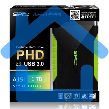 Внешний жесткий диск Silicon Power Armor A15 USB 3.0 1Tb 2.5