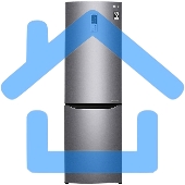 Холодильник LG GA-B419SLGL графит двухкамерный 223/79л морозилка снизу, No Frost