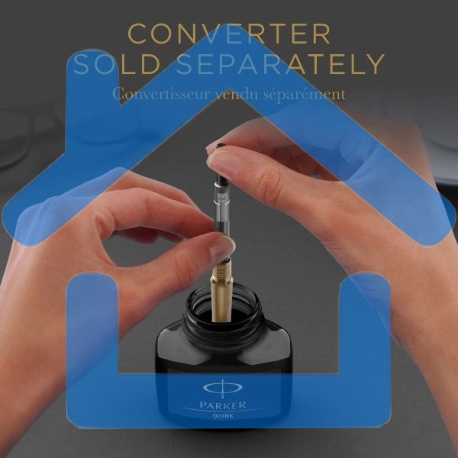 Флакон с чернилами Parker Quink Z13 (CW1950377) синие чернила, смывающиеся 57мл для ручек перьевых-3