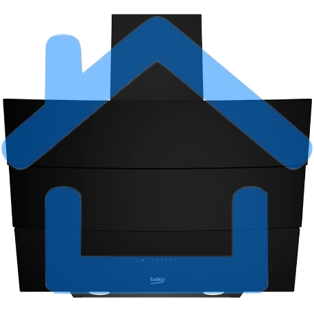 Вытяжка наклонная Beko HCA62640B черный, сенсорное управление