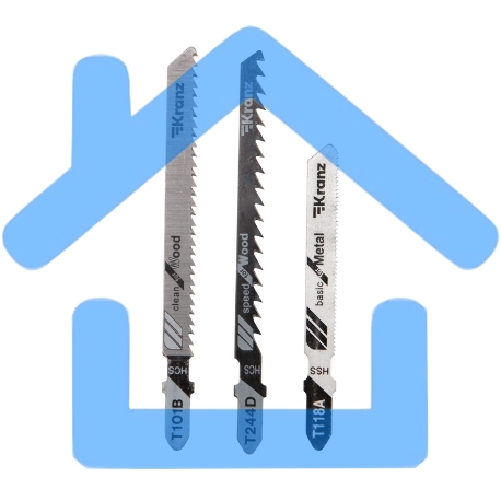 Набор полотен для электролобзика KRANZ № 2 T101B/T118A/T244D (3 шт./уп.) 