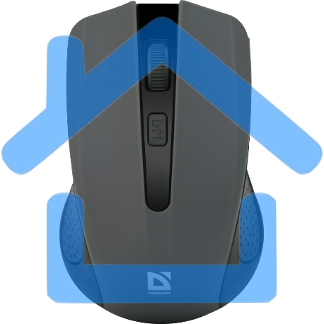 Мышь беспроводная Defender Accura MM-935 серый, 1600 dpi, радиоканал, USB, кнопки - 4-15