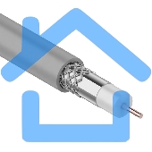 Кабель коаксиальный Rexant RG-8X, 50 Ом, CCS/Al/Al, 75%, бухта 100 м, серый