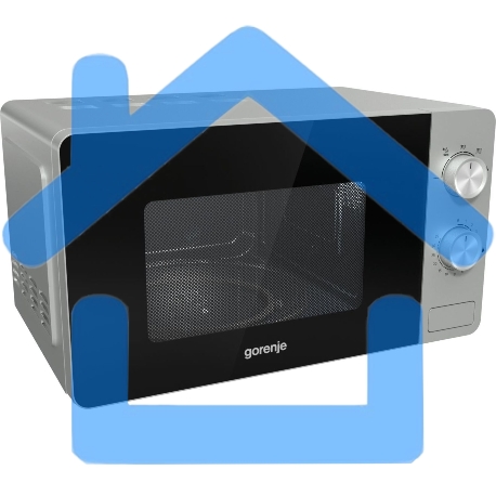 Микроволновая печь Gorenje MO20E1S серебристый, 20 л, 800 Вт, переключатели - поворотный механизм-5