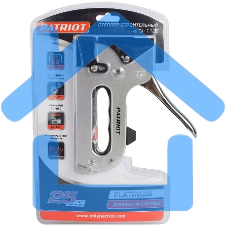 Степлер PATRIOT Platinum SPQ-112L скобы тип 140 (6-14мм), профессиональный, в комплекте 1000 скоб-1