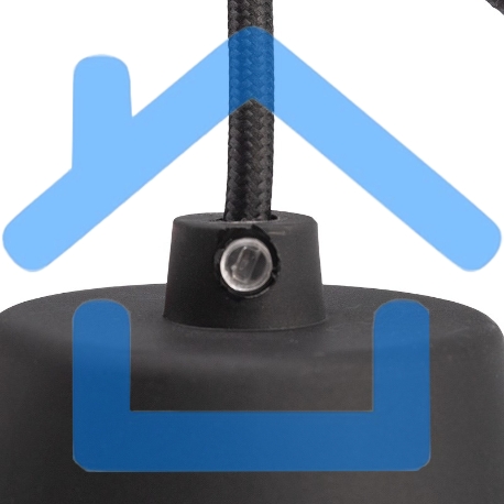 Патрон E27 силиконовый со шнуром 1 м черный Rexant-3