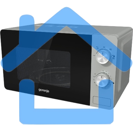Микроволновая печь Gorenje MO20E1S серебристый, 20 л, 800 Вт, переключатели - поворотный механизм-8