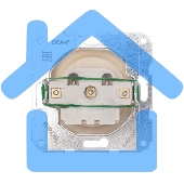 Розетка 1-ая DEA керамика б/з с/у 10А мех. Беж KRANZ (1/10/120)