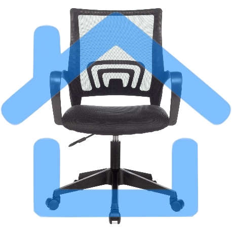 Кресло компьютерное Бюрократ CH-695NLT/BLACK спинка сетка черный TW-01, сиденье черный TW-11-3