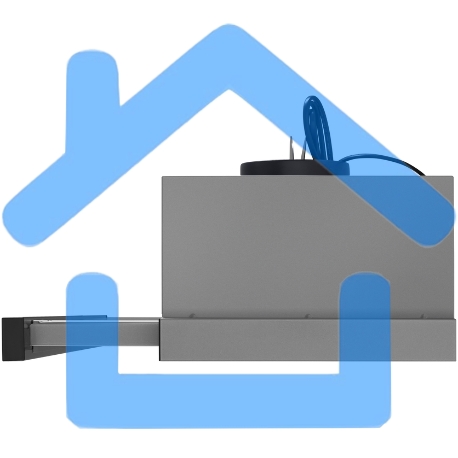 Вытяжка телескопическая HOMSair Flat 50 нержавеющая сталь, 50 см, 520 куб. м/ч, 47 дБ-6