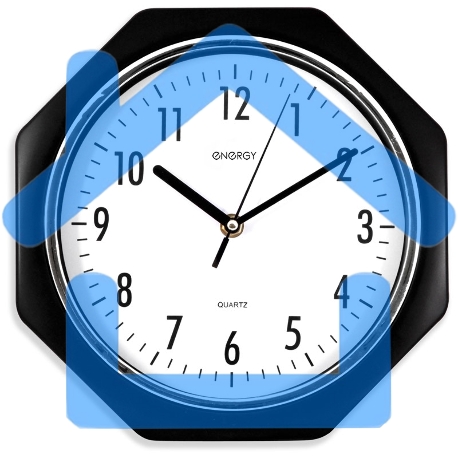 Часы настенные кварцевые Energy модель ЕС-06 восьмиугольные-1