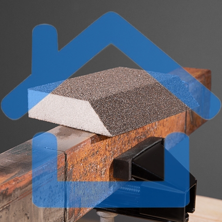 Губка для шлифования Matrix, 120 х 90 х 25 мм, трапеция, мягкая, P 60-5