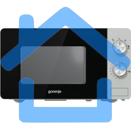 Микроволновая печь Gorenje MO20E1S серебристый, 20 л, 800 Вт, переключатели - поворотный механизм-7