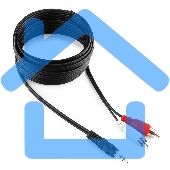 Кабель аудио Gembird Jack3.5 / 2xRCA, 5.0м