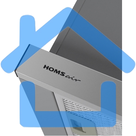 Вытяжка телескопическая HOMSair Flat 50 нержавеющая сталь, 50 см, 520 куб. м/ч, 47 дБ-5