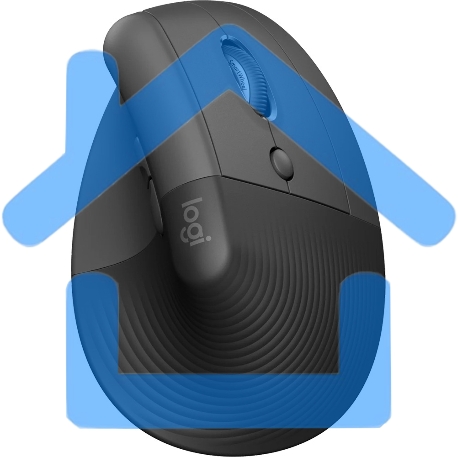 Мышь беспроводная Logitech Lift графитовый, 4000 dpi, радиоканал, Bluetooth, USB, кнопки - 6-4