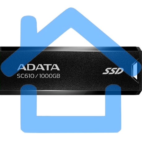 Внешний накопитель SSD ADATA 1Tb SC610 USB Type-A (550/500 Mb/s) metal case черный (SC610-1000G-CBK/RD)