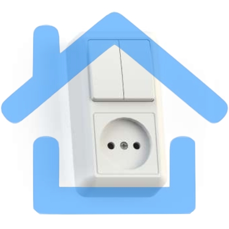 Блок комбинированный ОП БКВР-404 Оптима (2-кл. выкл. + розетка) бел. Кунцево 8062